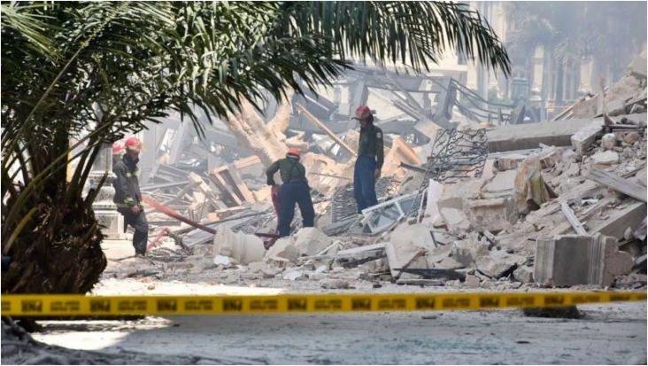 Cuba: 13 desaparecidos y 8 muertos confirmados tras la explosión en un hotel céntrico de La Habana￼