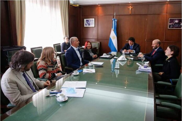 reunión con Alejandro Slokar Mariano Borinsky Ana Figueroa y Horacio Pietragalla