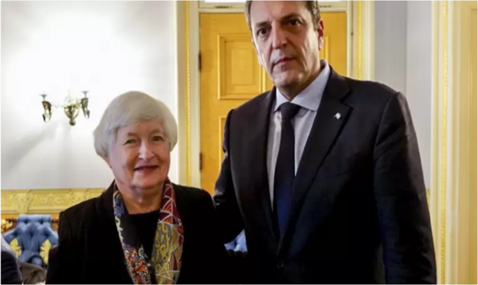 Sergio Massa y Janet Yellen