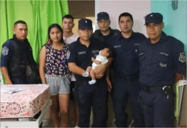 ¡Agradecimiento es poco! Policías le salvaron la vida a una bebé en Embarcación