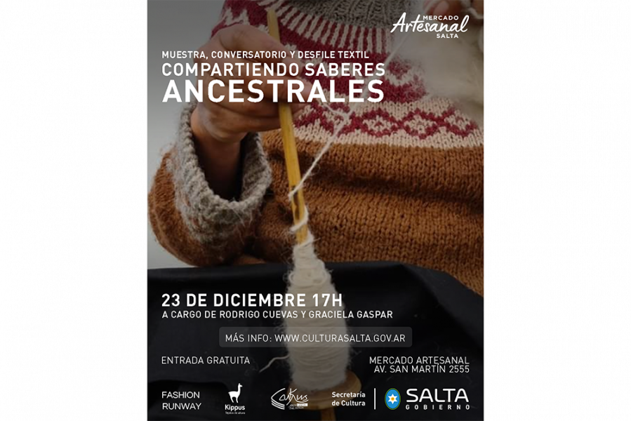 Jornada sobre saberes ancestrales en el Mercado Artesanal de Salta