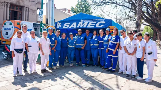 El SAMEC brindó más de 900 atenciones durante la procesión del Señor y la Virgen del Milagro