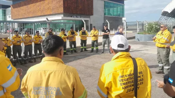 Realizaron el relevo del primer contingente de brigadistas forestales salteños