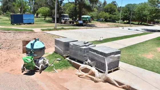 Nuevo pavimento en la calle General Güemes de Luis Burela