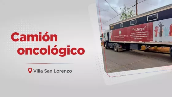 El móvil oncológico realizará mamografías y PAP en villa San Lorenzo