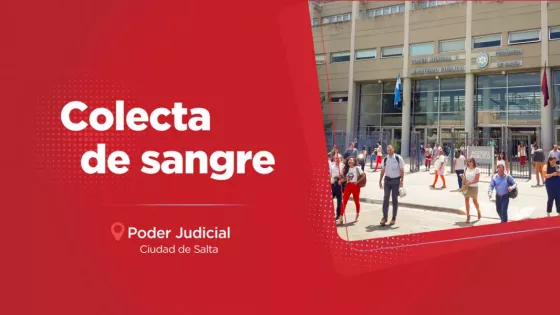 En el Poder Judicial se colectará sangre de todo grupo y factor mañana