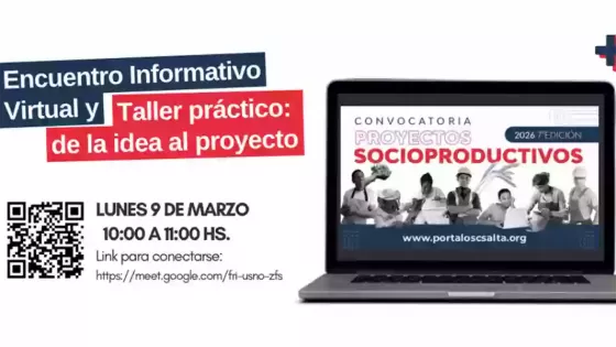 Se realizará un taller virtual para acompañar la formulación de proyectos socioproductivos
