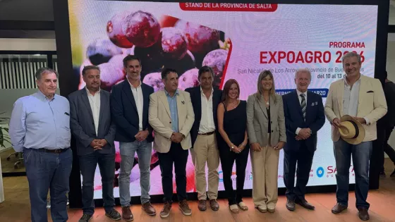 Marocco encabezó la inauguración del stand de Salta en ExpoAgro 2026